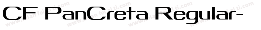 CF PanCreta Regular字体转换